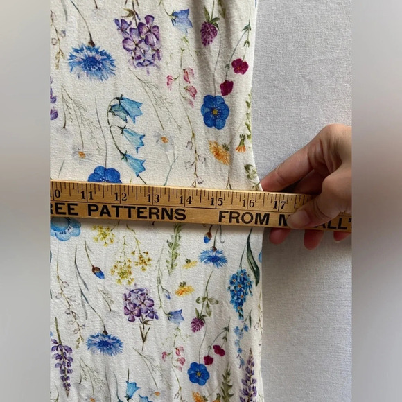 Blue Sky floral sleeveless v neck bamboo cotton Dress Sz XS - Picture 7 of 10